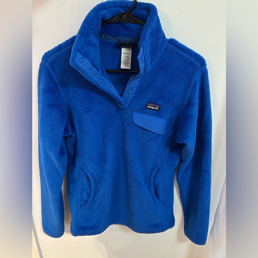 Patagonia Re-Tool Half-Snap Fleece Pullover Blue Women’s Small